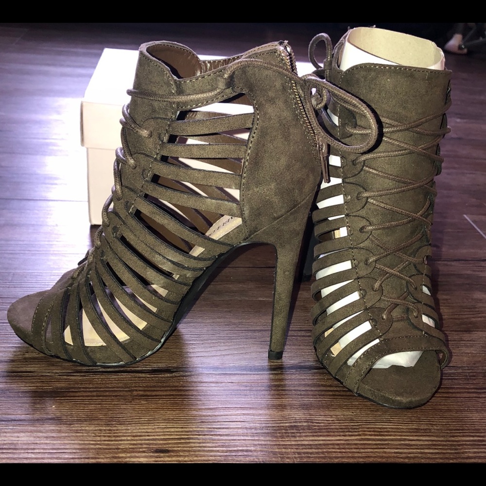 Never Worn lace up stiletto